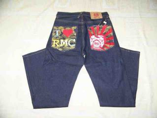 sale jeans: bape, red monkey, evisu, seven, BBC, antik